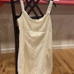 Ivory lace Free People mini Dress in XL!!